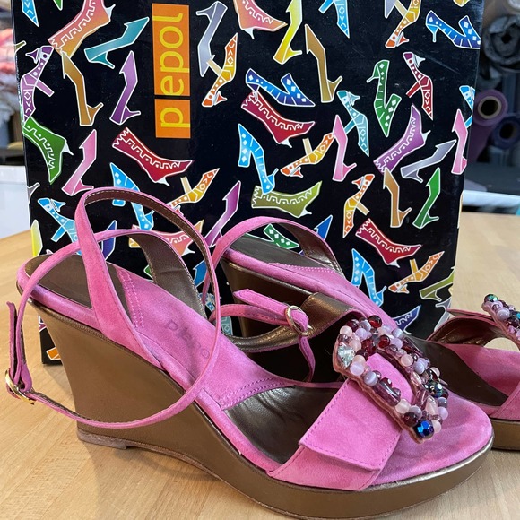 Pepol Ankle Strap Wedges - Barbie! - Picture 6 of 13